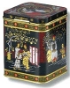 Teedose Black Japan 200-250 gr. eckig/Scharnierdeckel